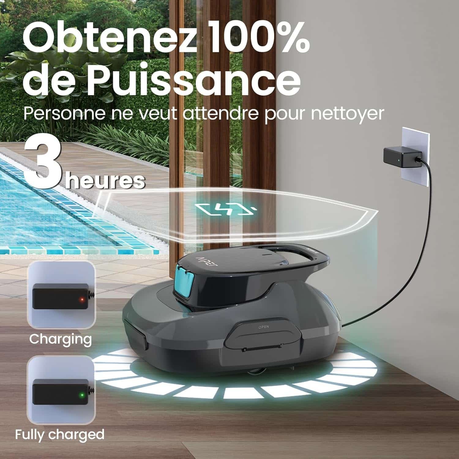 Robot de piscine sans fil Aiper Scuba SE (photo fabricant)
