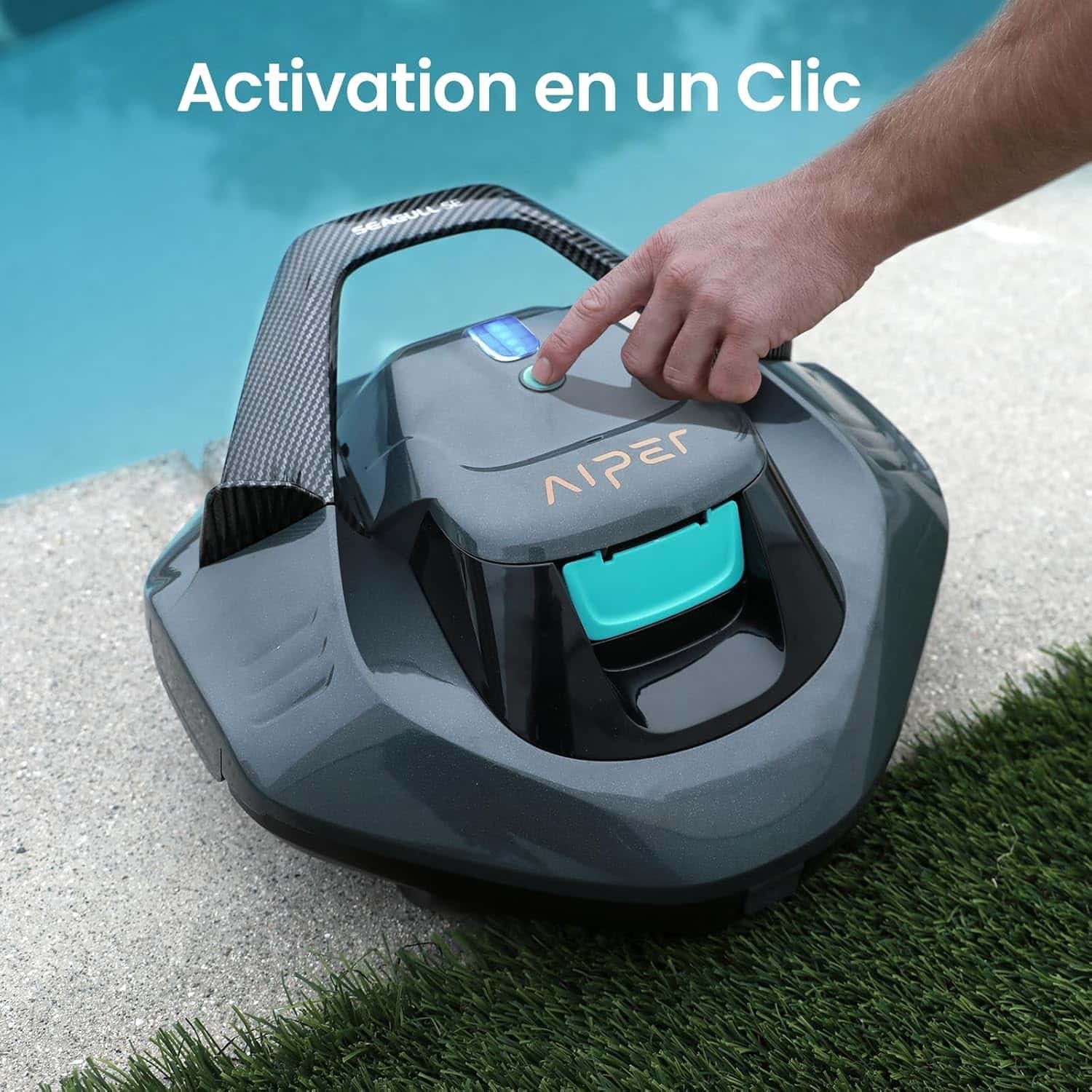 Robot de piscine sans fil Aiper Seagull SE (photo fabricant)