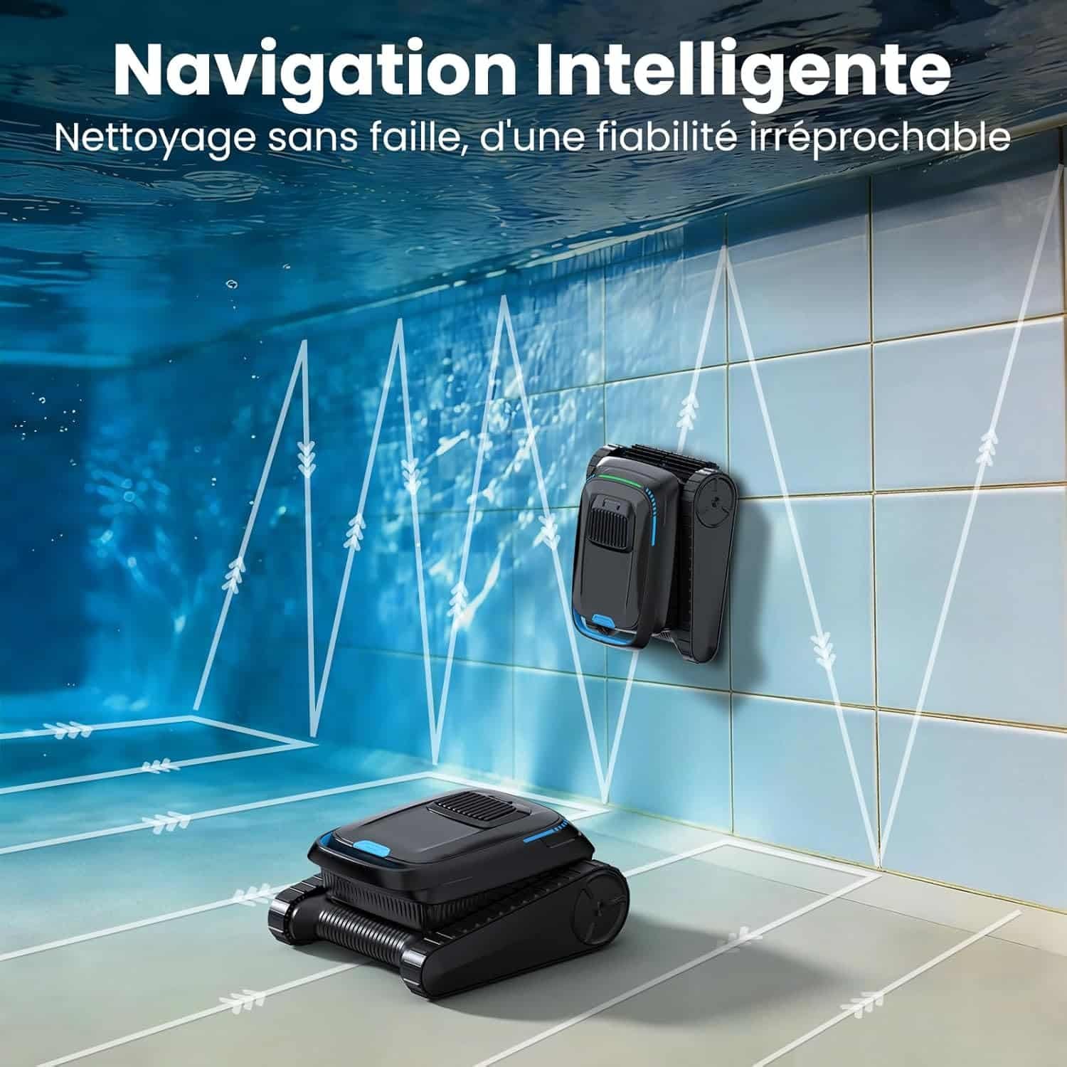 Robot de piscine sans fil BOTLUXE PC10, vue 3 (photo fabricant)