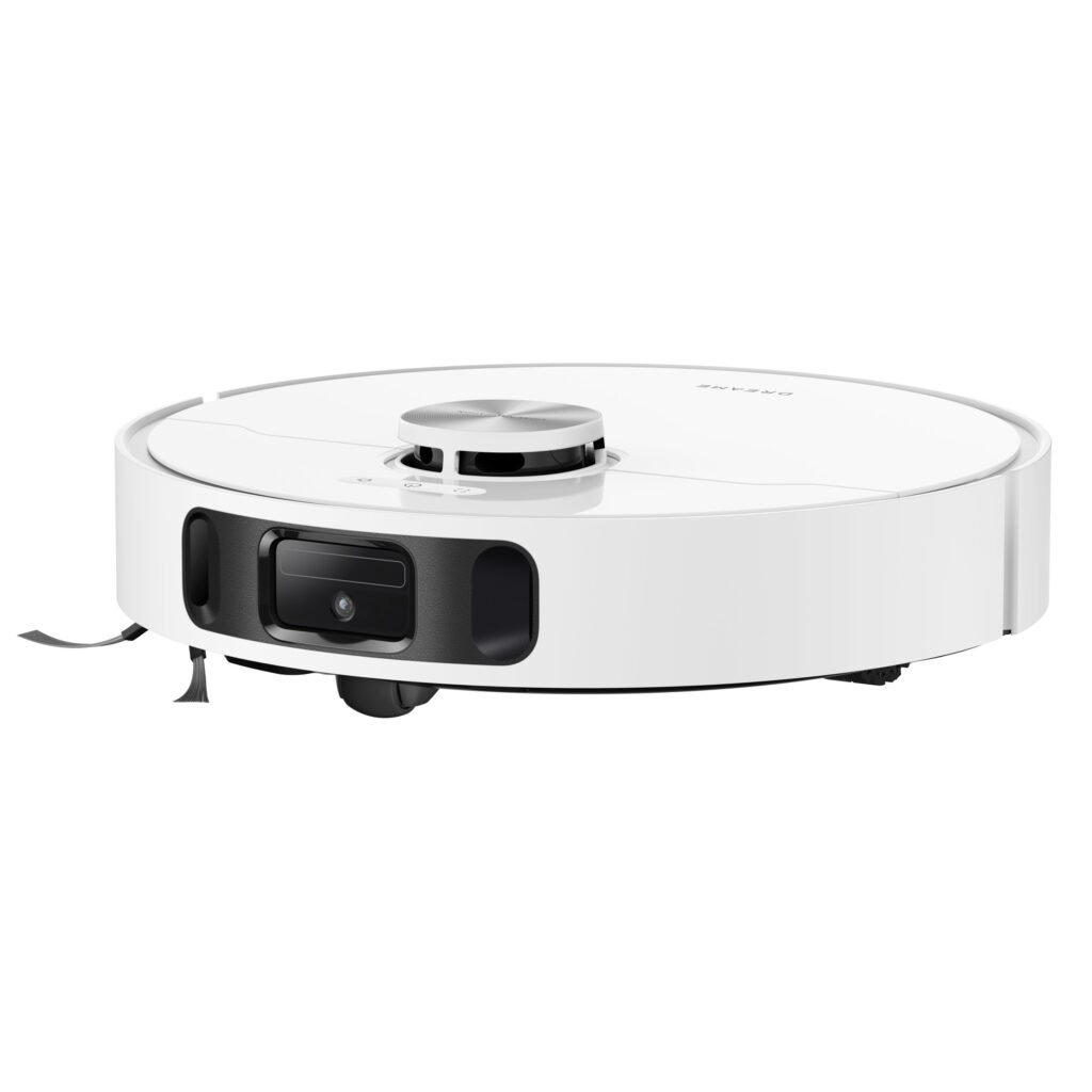 Dreame L10s Ultra Gen 2 : Robot vu de face, capteurs avant (photo fabricant)