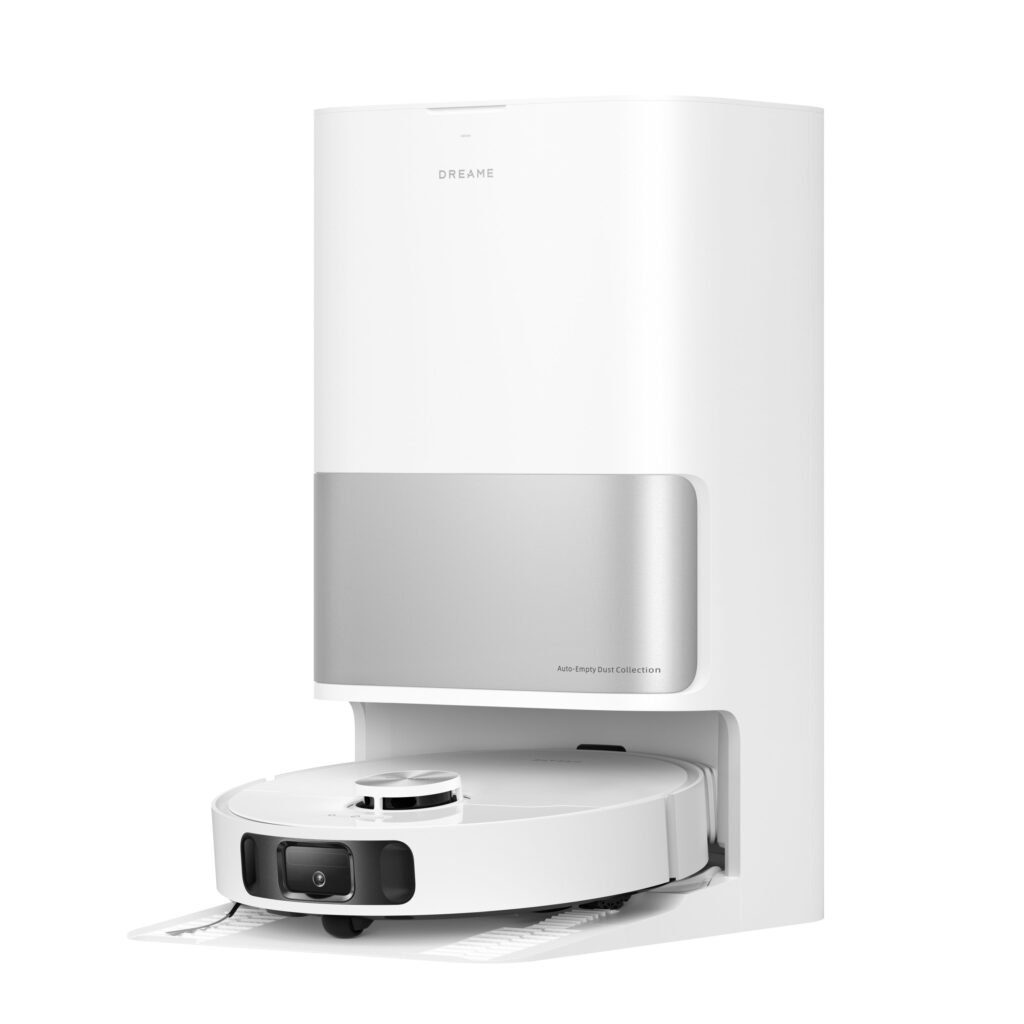Dreame L10s Ultra Gen 2 : Robot et station vus de trois quarts droit (photo fabricant)