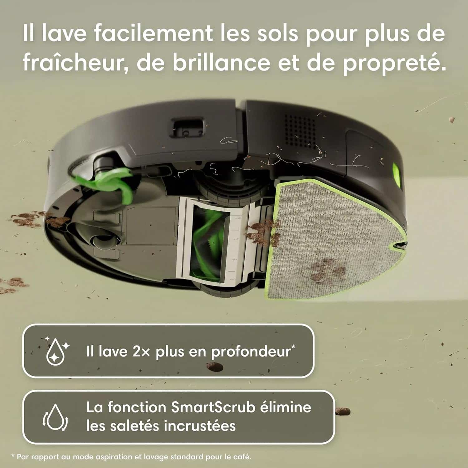 Robot aspirateur laveur iRobot Roomba 115 Combo avec base AutoEmpty (photo fabricant)