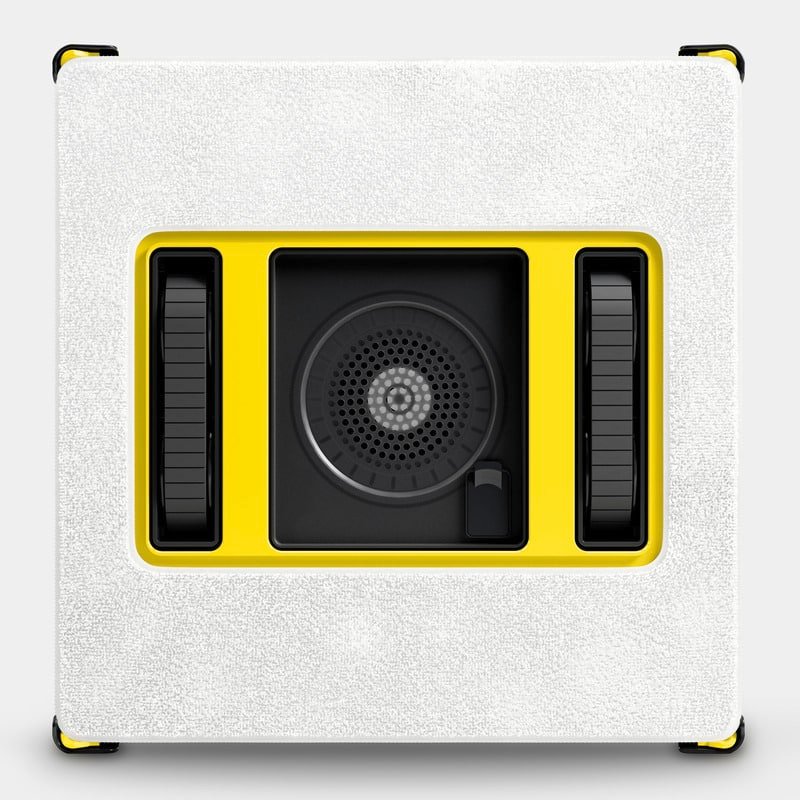 Karcher RCW4 : dessous du robot avec la lingette microfibre (photo fabricant)
