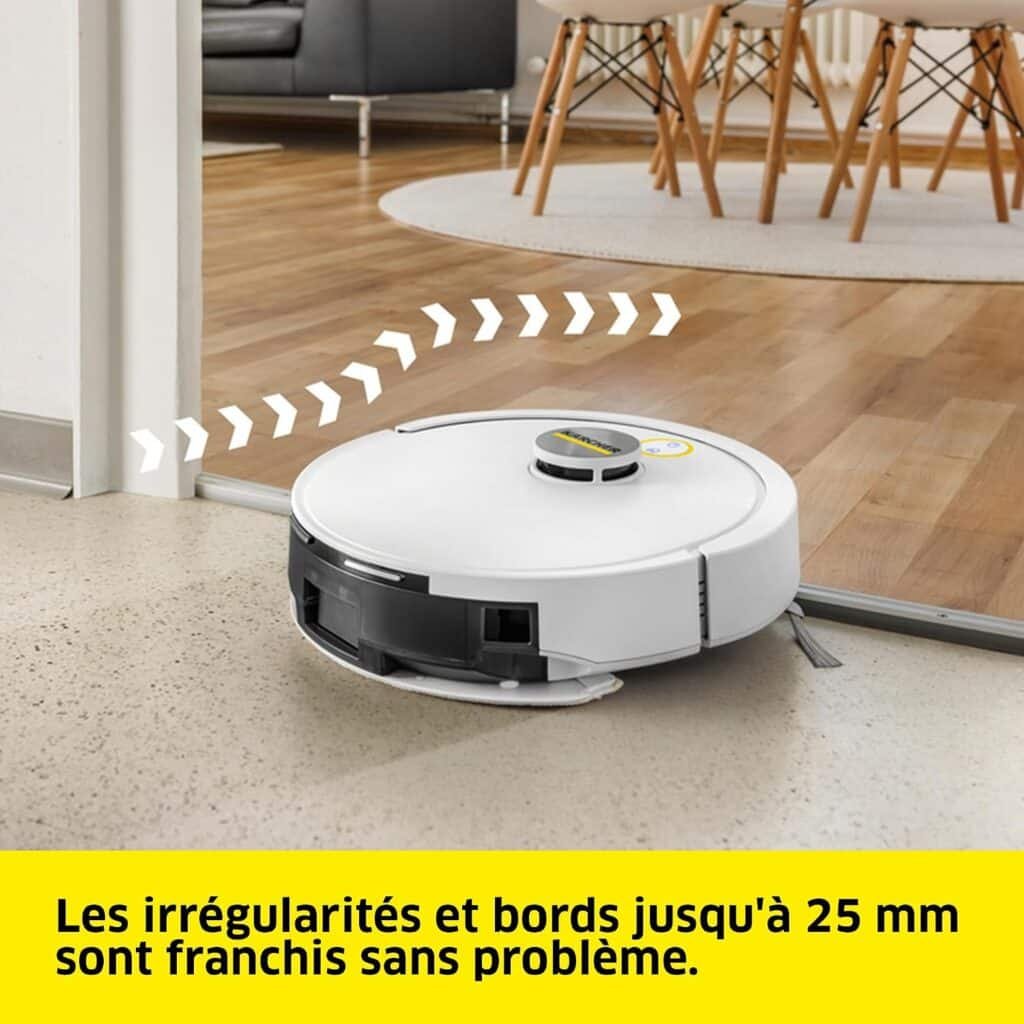 Kärcher RVC3 : Franchissement d'un seuil jusqu'à 25 mm (photo fabricant)