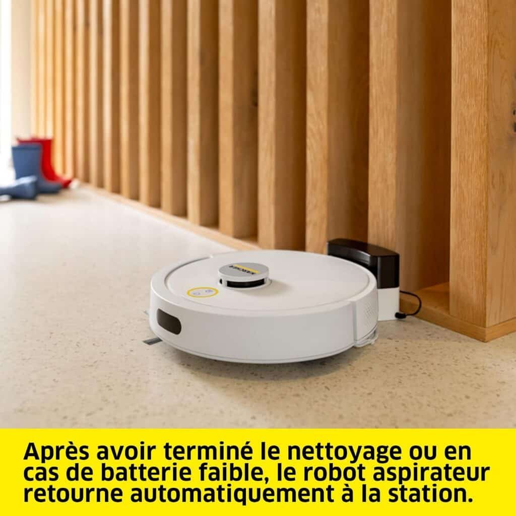 Kärcher RVC3 : Retour automatique du robot à sa station de charge (photo fabricant)