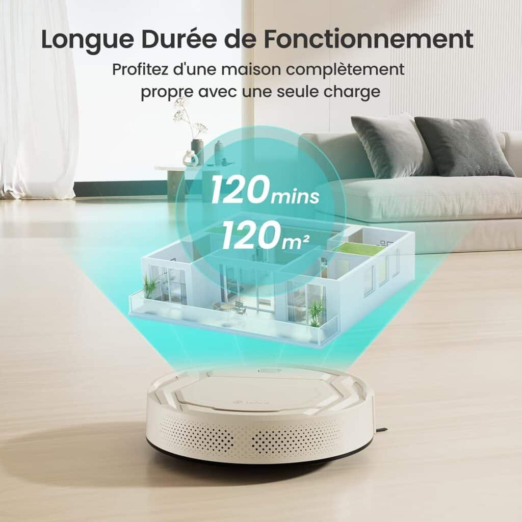 Lefant M210P : autonomie de 120 minutes pour environ 120 m² (photo fabricant)