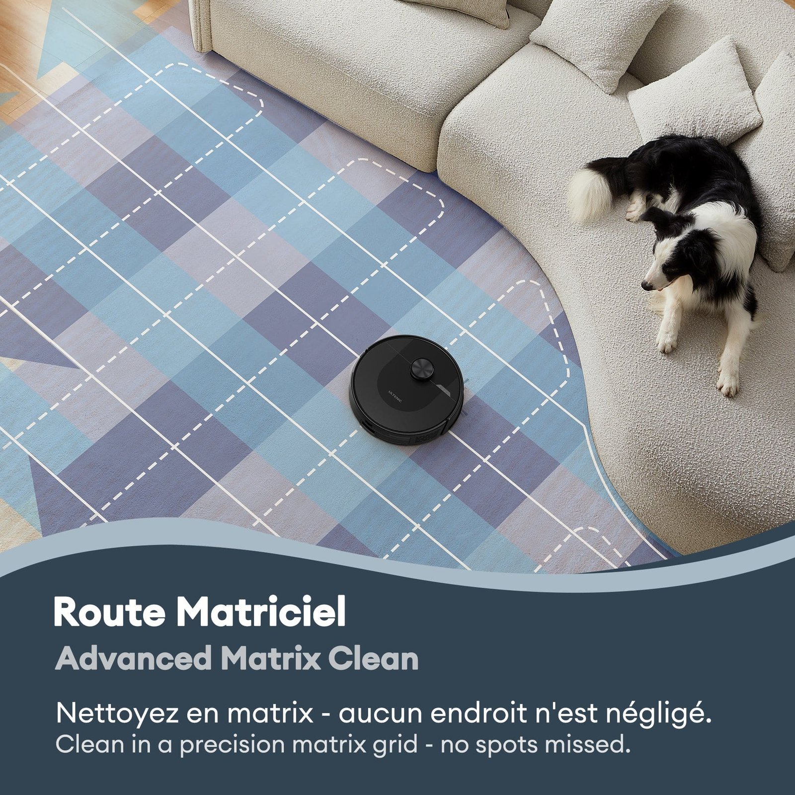 Robot aspirateur laveur Ultenic DL10, vue 3 (photo fabricant)