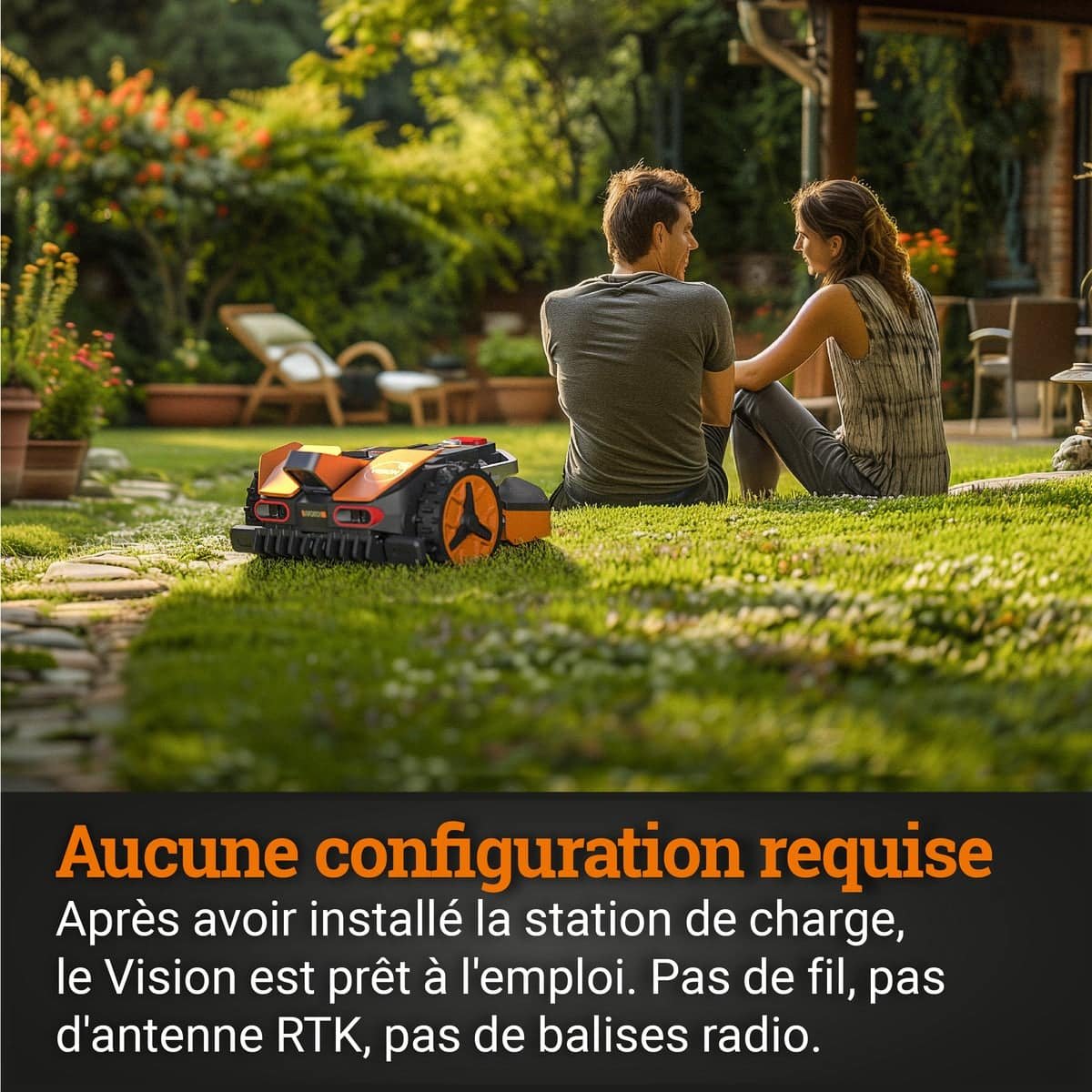 Robot tondeuse Worx Landroid Vision WR206E, vue 2 (photo fabricant)