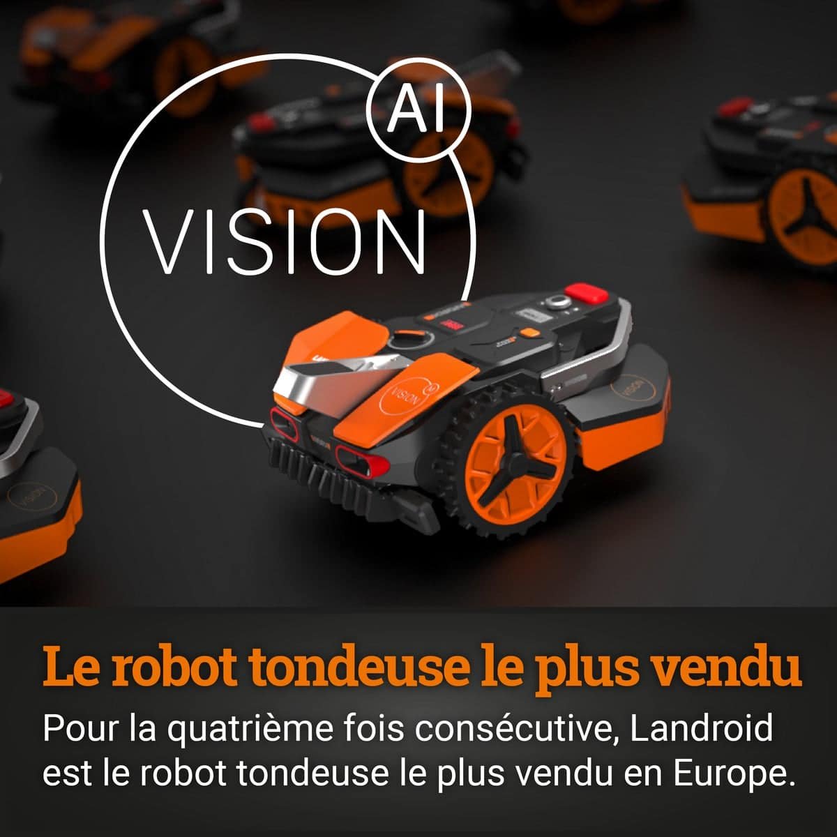 Robot tondeuse Worx Landroid Vision WR206E, vue 8 (photo fabricant)