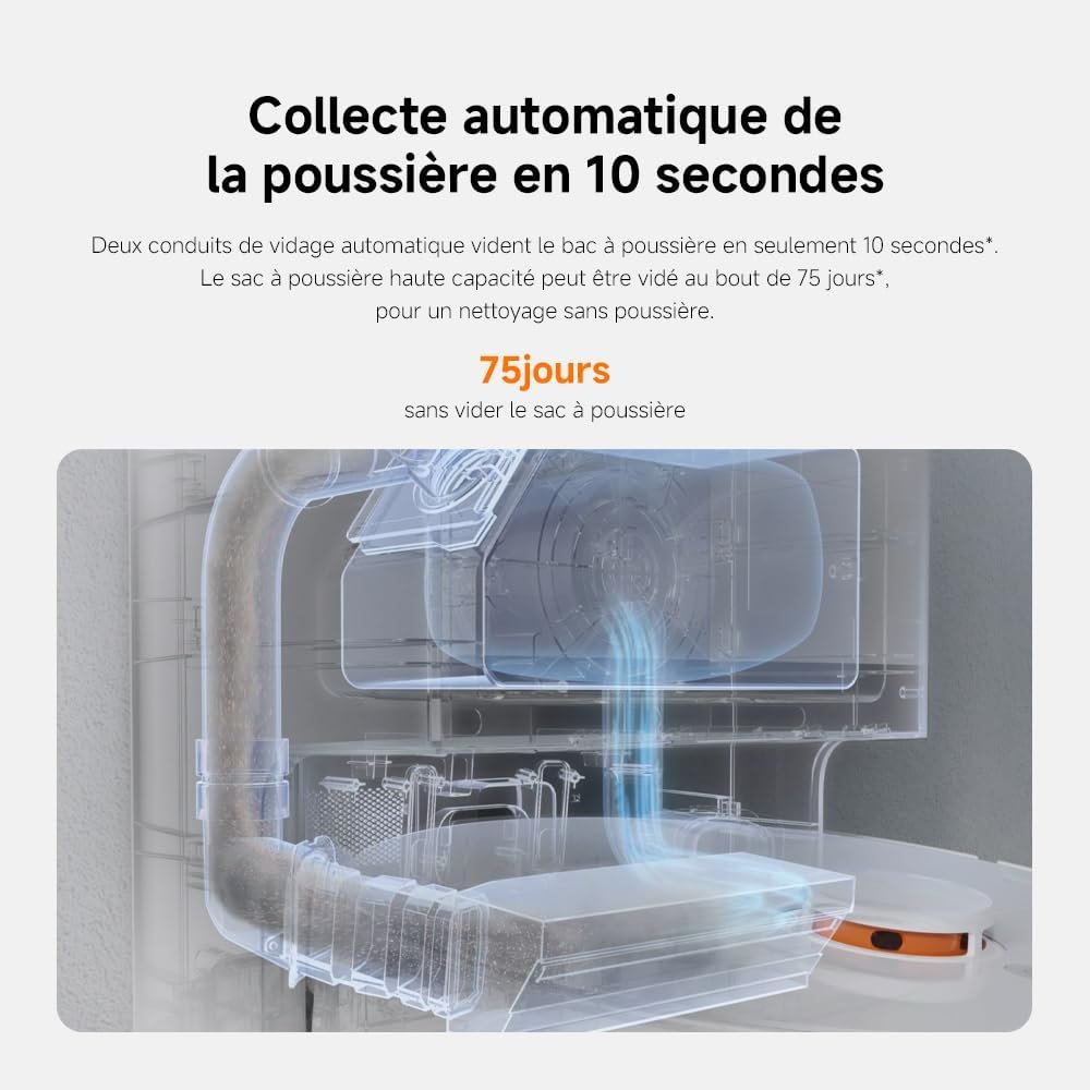 Robot aspirateur laveur Xiaomi X20+, vue 4 (photo fabricant)