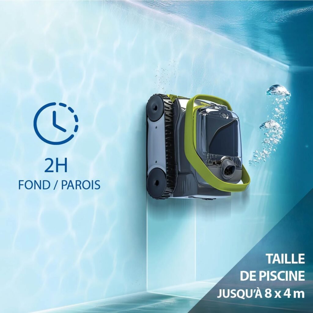 Zodiac Pixel 3220 : Cycle de 2 h fond et parois, bassins jusqu'à 8 × 4 m (photo fabricant)