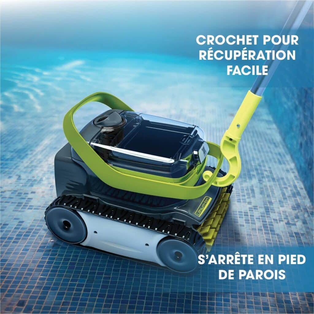 Zodiac Pixel 3220 : Crochet de récupération et arrêt en pied de paroi (photo fabricant)