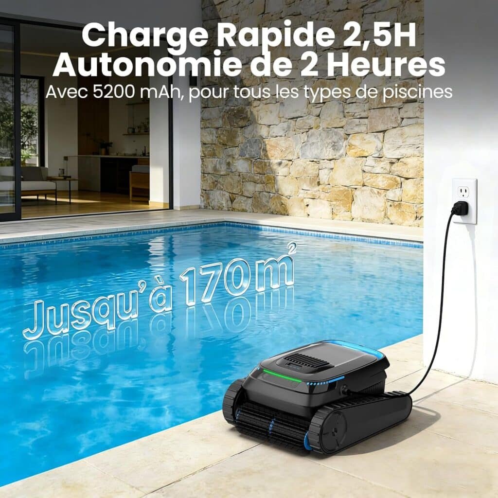 BOTLUXE PC10 : charge en 2,5 h et autonomie de 2 heures, batterie 5200 mAh (photo fabricant)