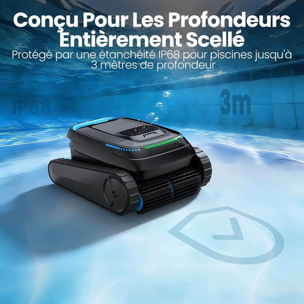 BOTLUXE PC10 : étanchéité IP68 pour une profondeur jusqu'à 3 m (photo fabricant)