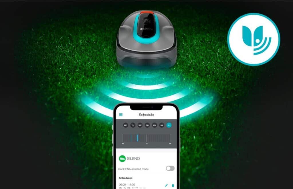 Gardena Smart Sileno City 600 : Pilotage du robot depuis l'application smart (photo fabricant)