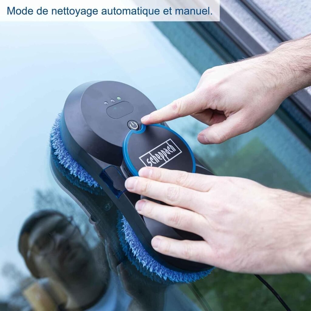Scheppach WCR72 : Choix du mode automatique ou manuel sur le robot (photo fabricant)